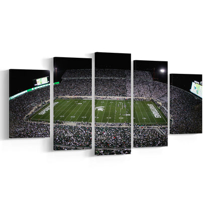 Spartan Stadium, Stadium Canvas, Sport Art, Gift for him, 5 Panel, Large Canvas, Canvas Print Wall Art