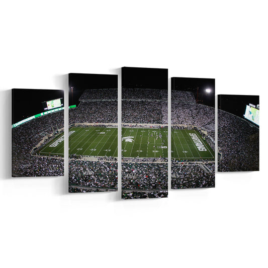 Spartan Stadium, Stadium Canvas, Sport Art, Gift for him, 5 Panel, Large Canvas, Canvas Print Wall Art
