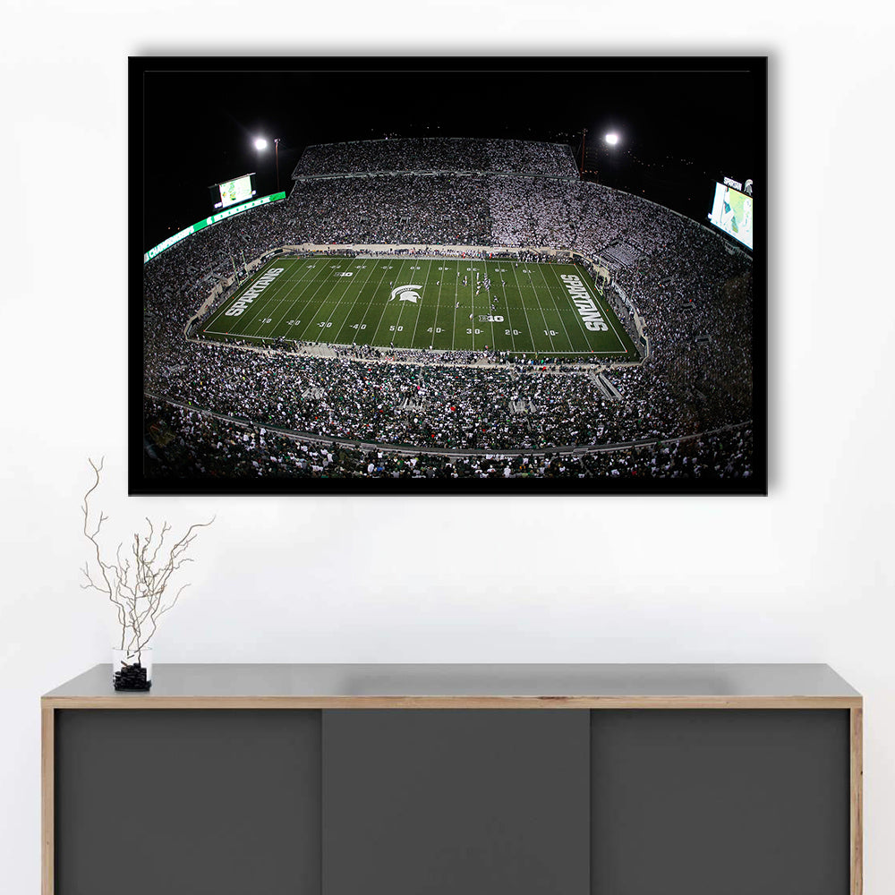 Spartan Stadium, Stadium Canvas, Sport Art, Gift for him, Framed Art Print Wall Decor, Picture Framed