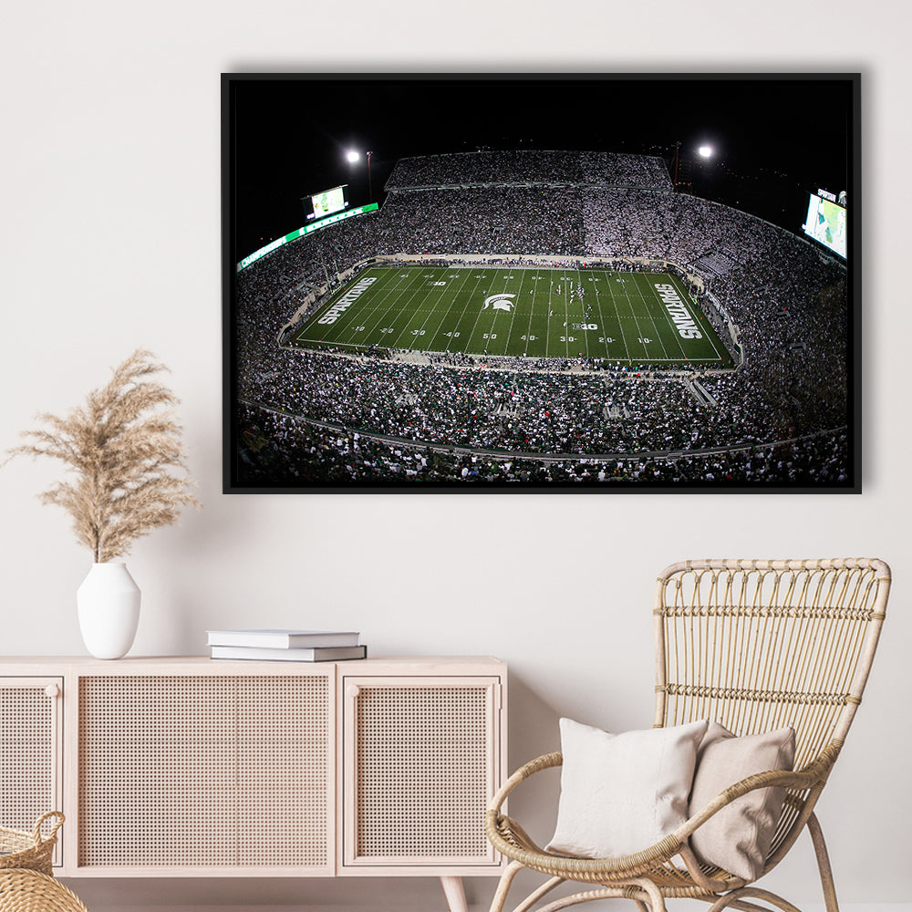 Spartan Stadium, Stadium Canvas, Sport Art, Framed Canvas Print Wall Art, Floating Frame