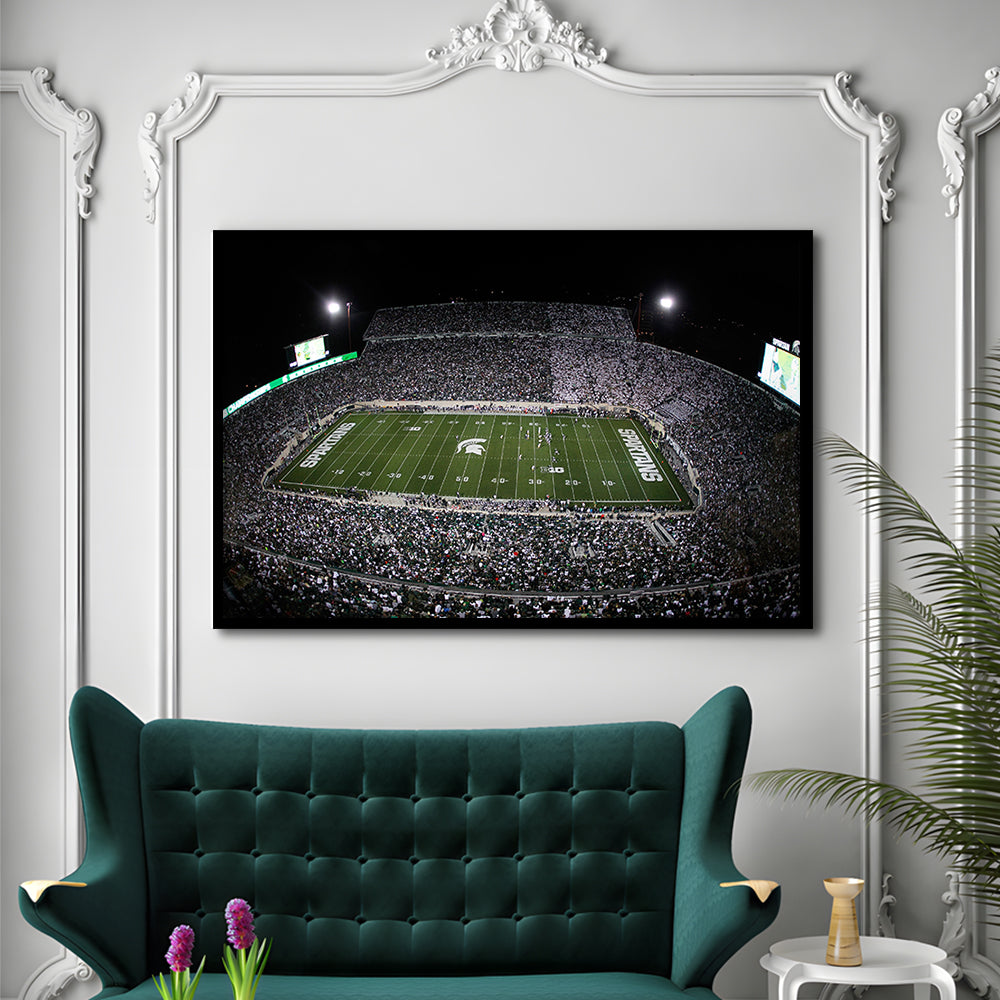 Spartan Stadium, Stadium Canvas, Sport Art, Gift for him, Framed Art Print Wall Decor, Picture Framed