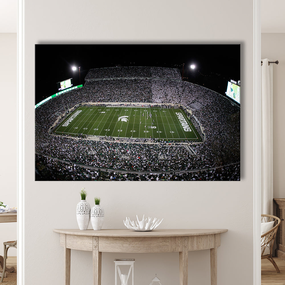 Spartan Stadium, Stadium Canvas, Sport Art, Gift for him, Man Cave Decor, Art Print, Canvas Print Wall Art