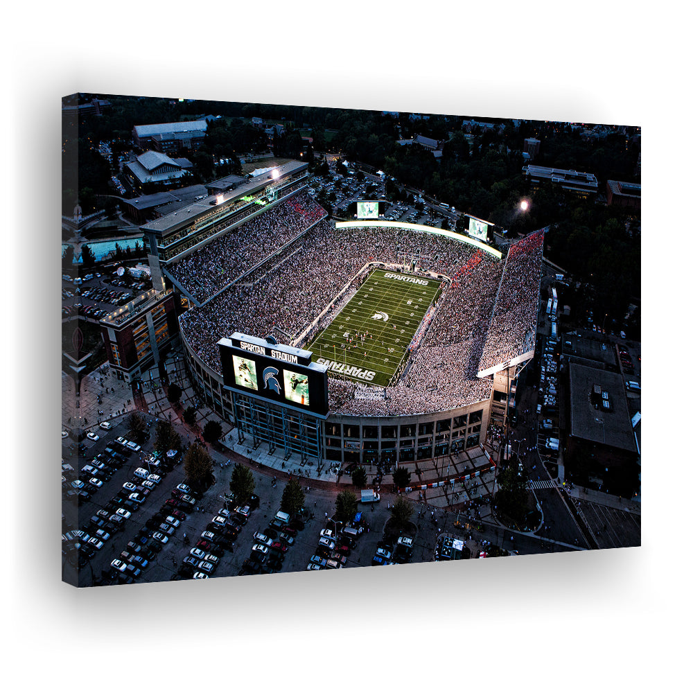 Spartan Stadium in Michigan, Stadium Canvas, Sport Art, Gift for him, Man Cave Decor, Art Print, Canvas Print Wall Art