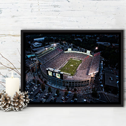 Spartan Stadium in Michigan, Stadium Canvas, Sport Art, Framed Canvas Print Wall Art, Floating Frame