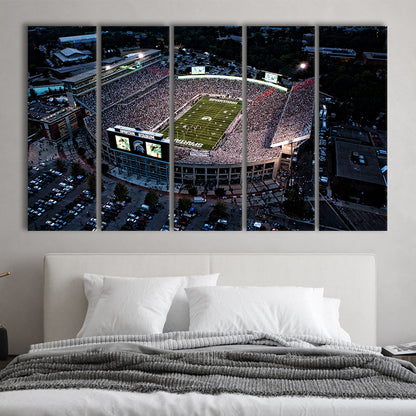 Spartan Stadium in Michigan, Stadium Canvas, Sport Art, 5 Panel B, Extra Large Canvas, Canvas Print Wall Art