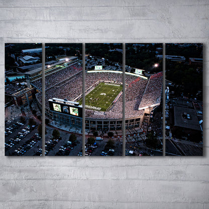Spartan Stadium in Michigan, Stadium Canvas, Sport Art, 5 Panel B, Extra Large Canvas, Canvas Print Wall Art