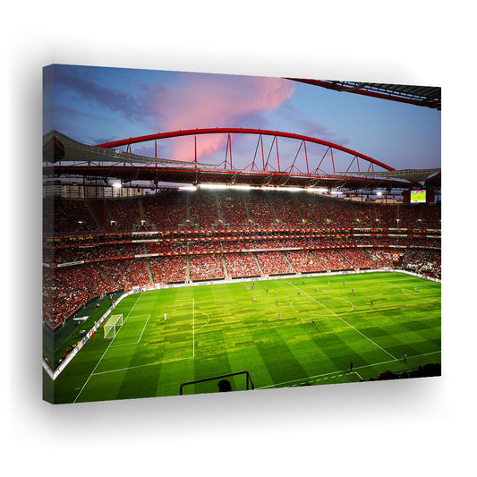 Sport Lisboa e Benfica, Stadium Canvas, Sport Art, Gift for him, Man Cave Decor, Art Print, Canvas Print Wall Art