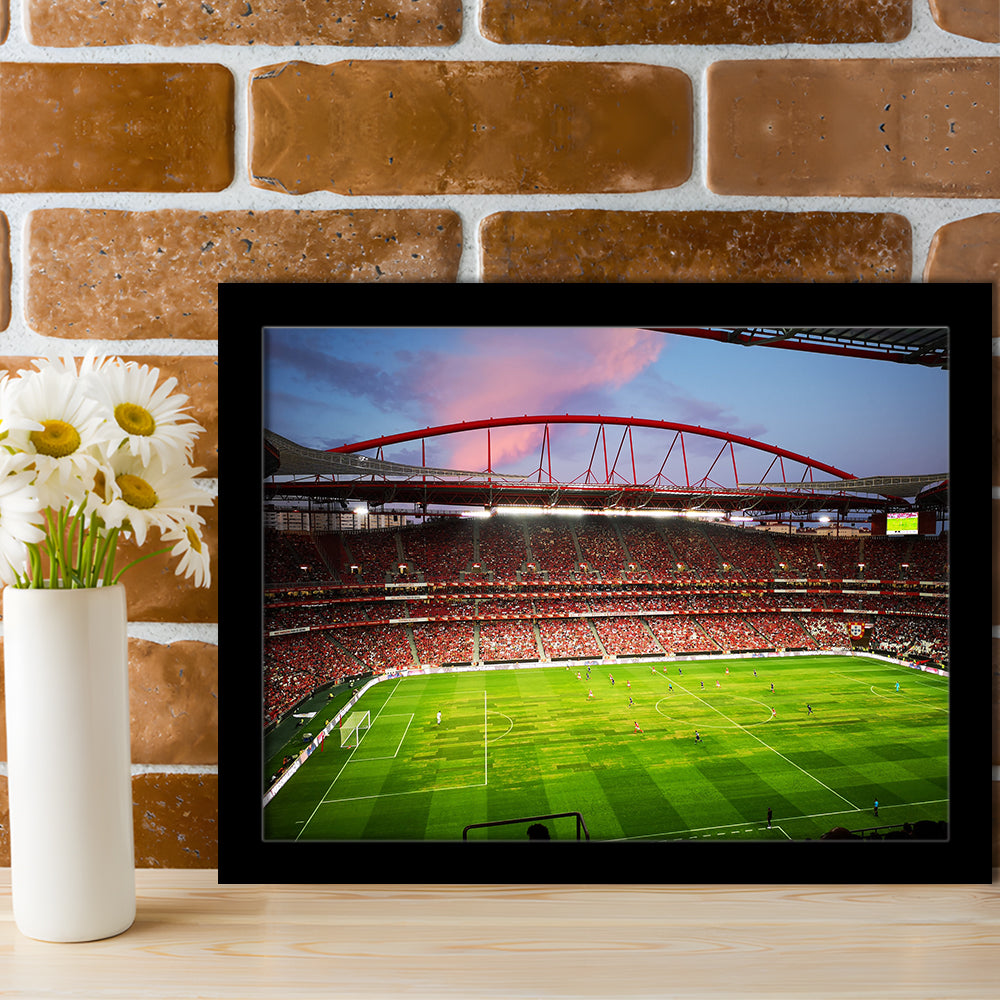 Sport Lisboa e Benfica, Stadium Canvas, Sport Art, Gift for him, Framed Art Print Wall Decor, Picture Framed