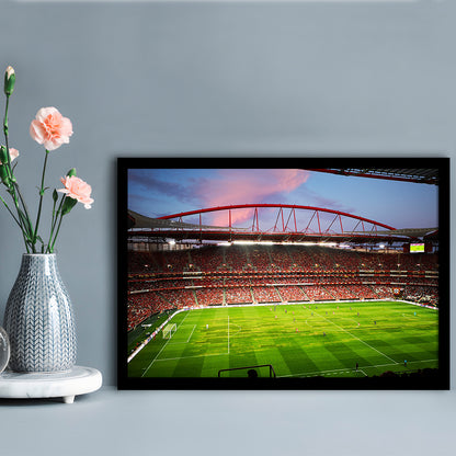 Sport Lisboa e Benfica, Stadium Canvas, Sport Art, Gift for him, Framed Art Print Wall Decor, Picture Framed