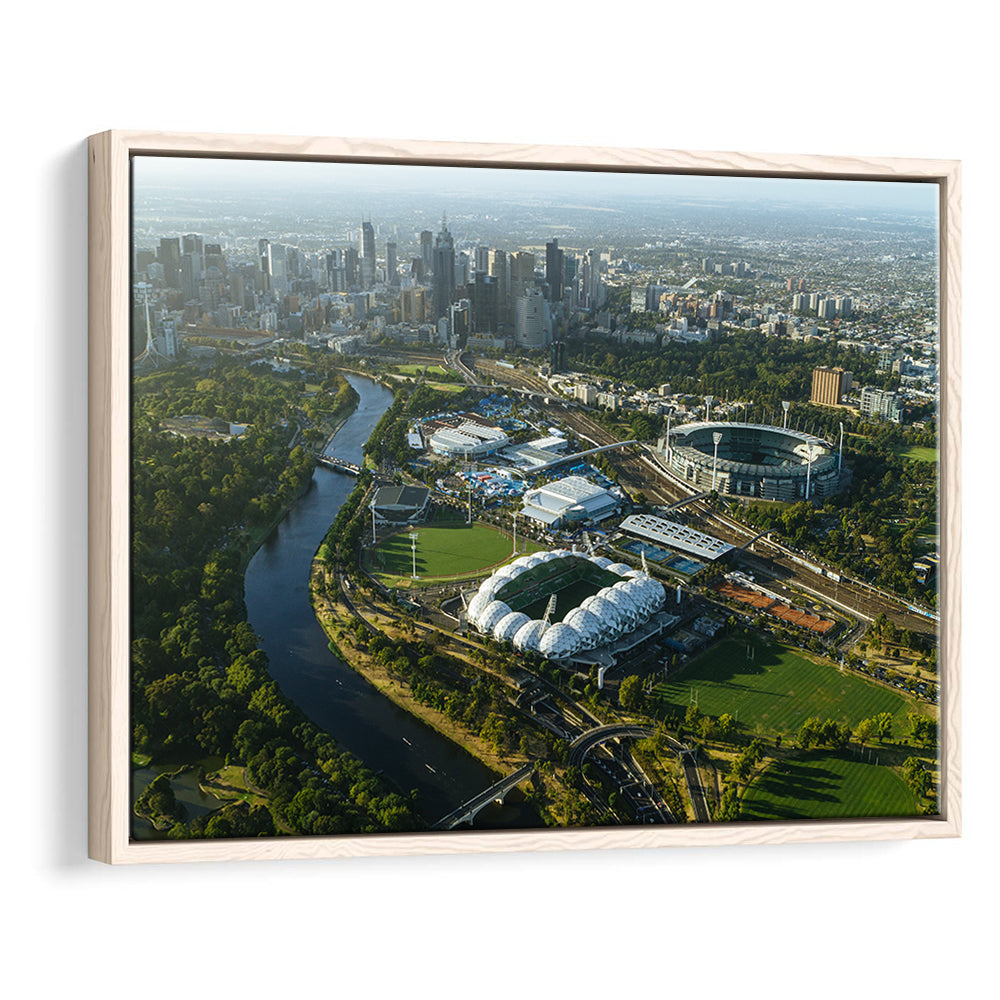 Sports Melbourne Cricket Ground, Stadium Canvas, Sport Art, Framed Canvas Print Wall Art, Floating Frame