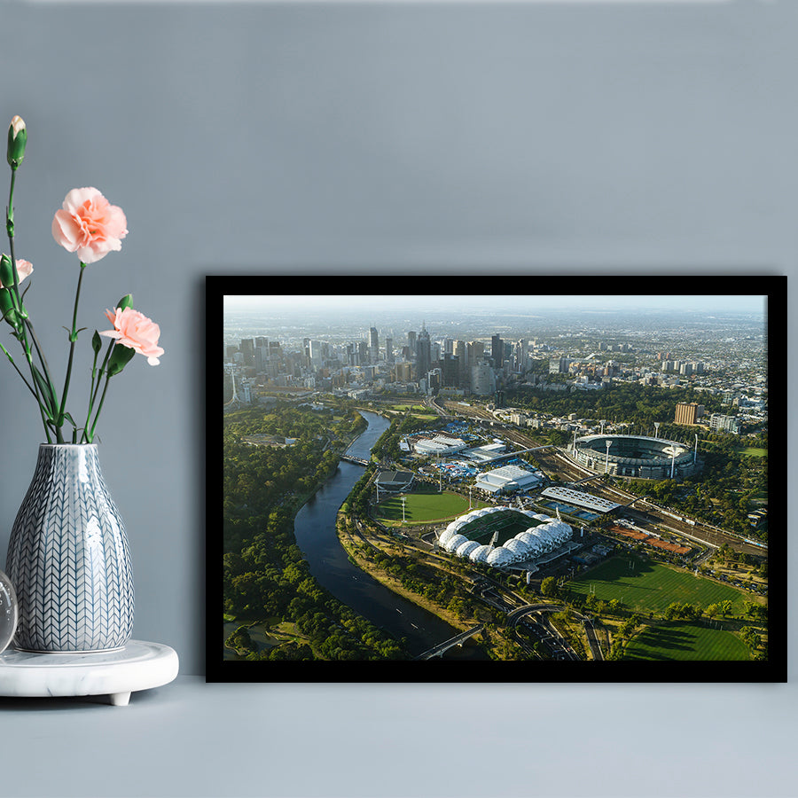 Sports Melbourne Cricket Ground, Stadium Canvas, Sport Art, Gift for him, Framed Art Print Wall Decor, Picture Framed