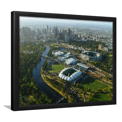 Sports Melbourne Cricket Ground, Stadium Canvas, Sport Art, Gift for him, Framed Art Print Wall Decor, Picture Framed
