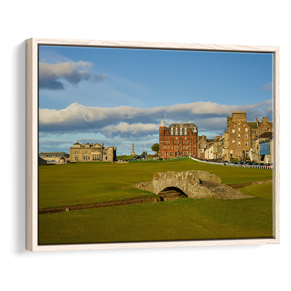 St Andrews Golf Club,Old Course Hole 18, St Andrews, Scotland, Floating Framed Canvas Print Wall Art