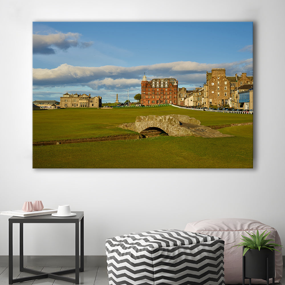 St Andrews Golf Club,Old Course Hole 18, St Andrews, Scotland, Golf Art Print,Gifts Golf Lover