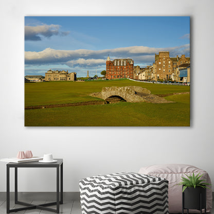 St Andrews Golf Club,Old Course Hole 18, St Andrews, Scotland, Golf Art Print,Gifts Golf Lover