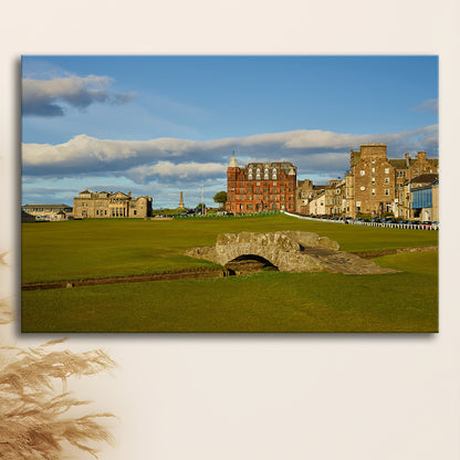 St Andrews Golf Club,Old Course Hole 18, St Andrews, Scotland, Golf Art Print,Gifts Golf Lover