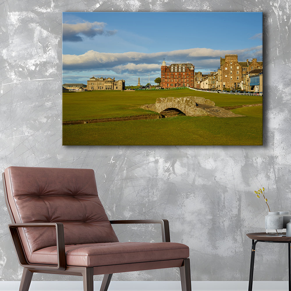 St Andrews Golf Club,Old Course Hole 18, St Andrews, Scotland, Golf Art Print,Gifts Golf Lover
