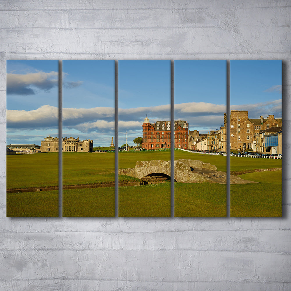 St Andrews Golf Club,Old Course Hole 18, St Andrews, Scotland, Golf Art Print, Extra Large Canvas Print Wall Art