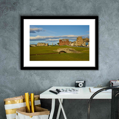 St Andrews Golf Club,Old Course Hole 18, St Andrews, Scotland, Goft Art Print, Framed Art Print White Border Wall Decor