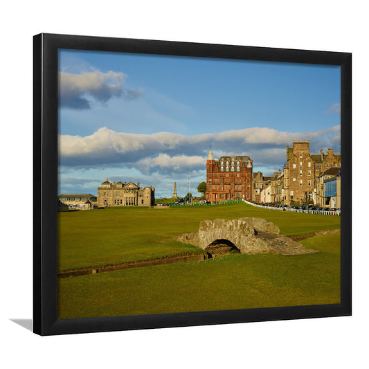 St Andrews Golf Club,Old Course Hole 18, St Andrews, Scotland, Framed Art Print Wall Decor, Picture Framed