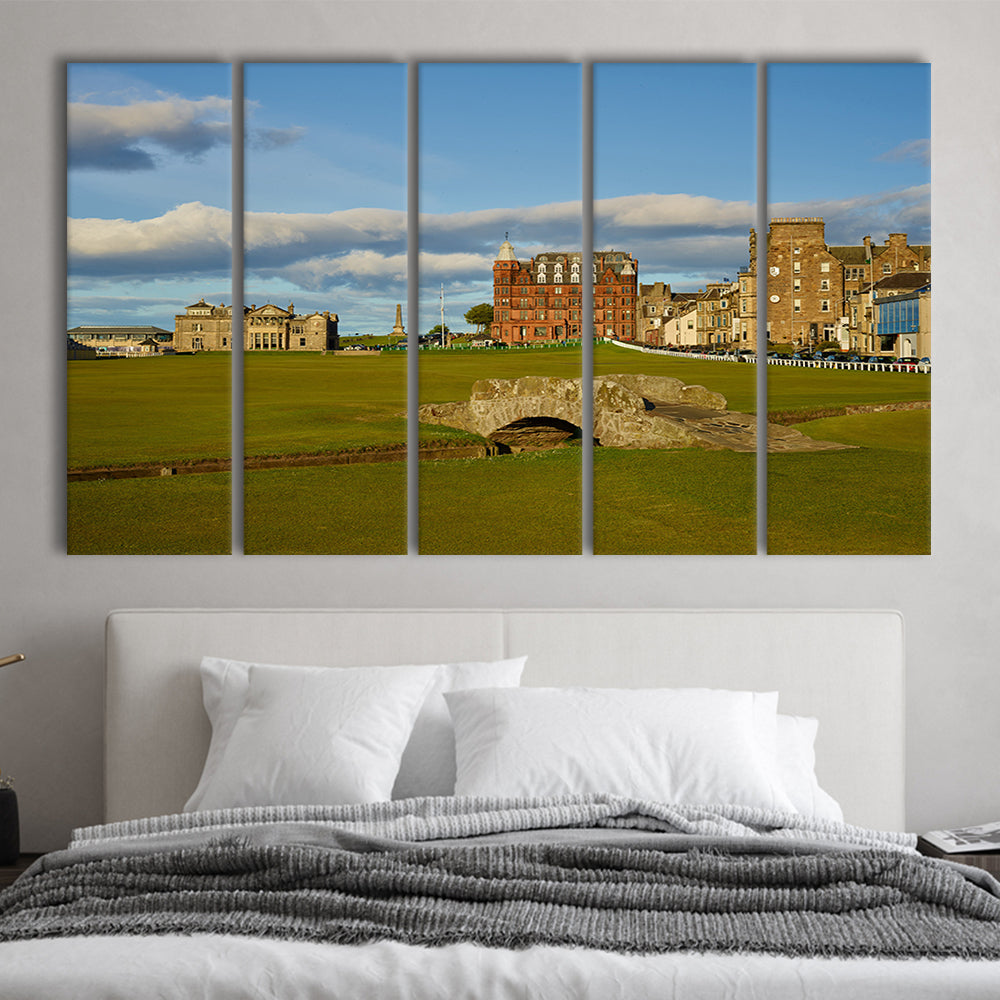 St Andrews Golf Club,Old Course Hole 18, St Andrews, Scotland, Golf Art Print, Extra Large Canvas Print Wall Art