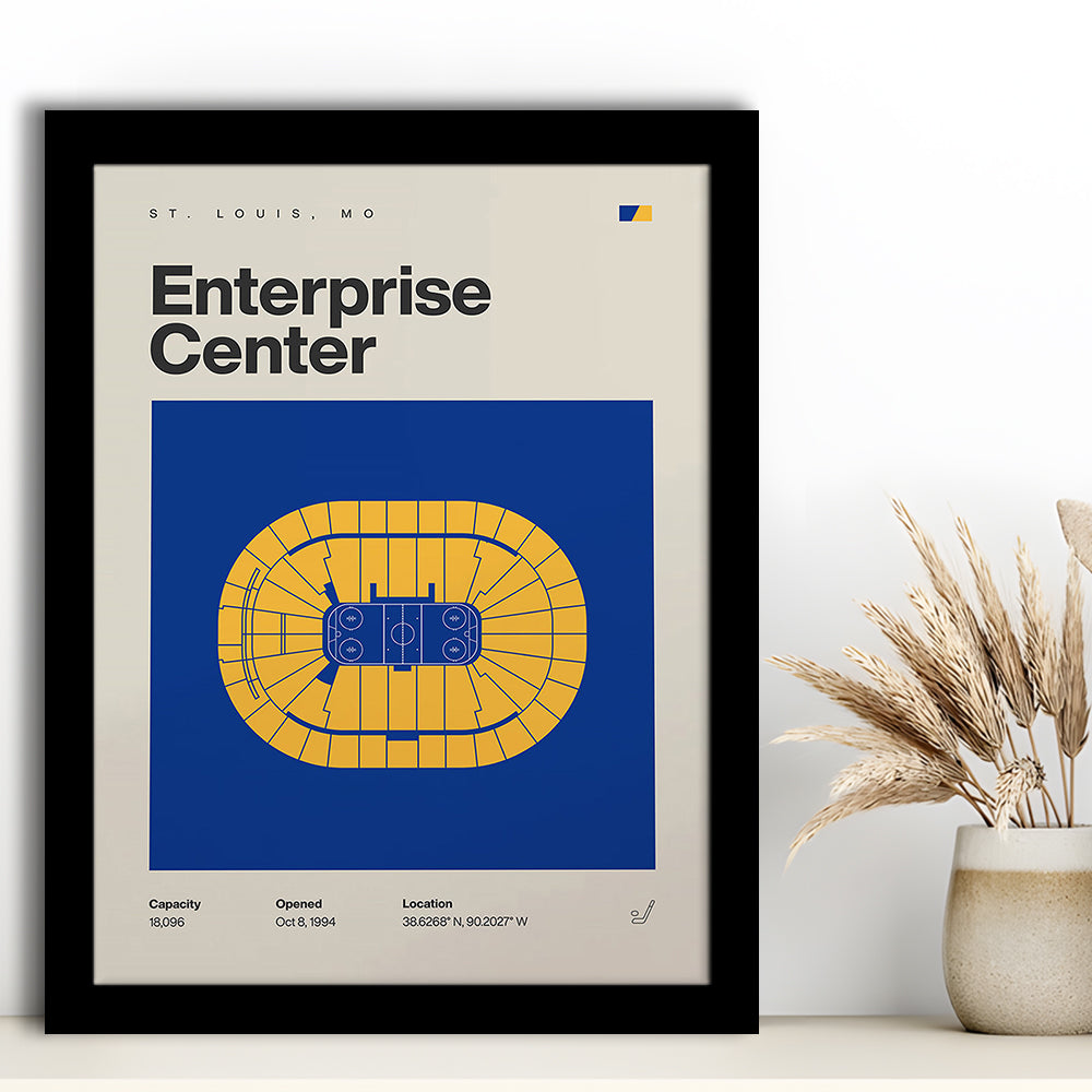 St. Louis Blues Stadium Print, Enterprise Center Stadium Print, Gifts for him, Sport Art, Framed Art Print Wall Decor