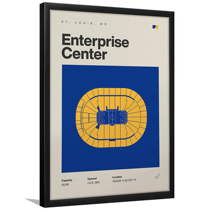 St. Louis Blues Stadium Print, Enterprise Center Stadium Print, Gifts for him, Sport Art, Framed Art Print Wall Decor