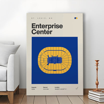 St. Louis Blues Stadium Print, Enterprise Center Stadium Print, Fan Gifts, Sport Art, Canvas Print Wall Art