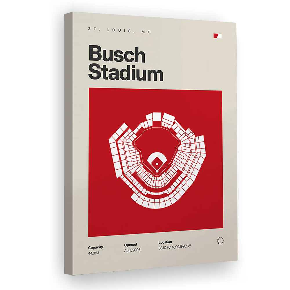 St. Louis Cardinals Stadium Print, Busch Stadium Print, Fan Gifts, Sport Art, Canvas Print Wall Art