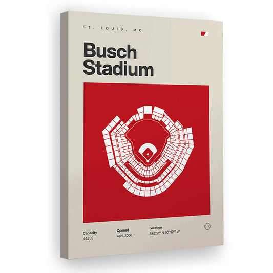 St. Louis Cardinals Stadium Print, Busch Stadium Print, Fan Gifts, Sport Art, Canvas Print Wall Art