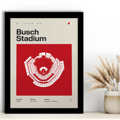 St. Louis Cardinals Stadium Print, Busch Stadium Print, Gifts for him, Sport Art, Framed Art Print Wall Decor