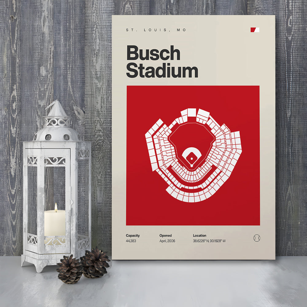 St. Louis Cardinals Stadium Print, Busch Stadium Print, Fan Gifts, Sport Art, Canvas Print Wall Art
