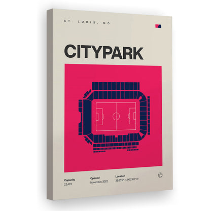 St. Louis City SC Stadium Print, CITYPARK Stadium Soccer Print, Fan Gifts, Sport Art, Canvas Print Wall Art