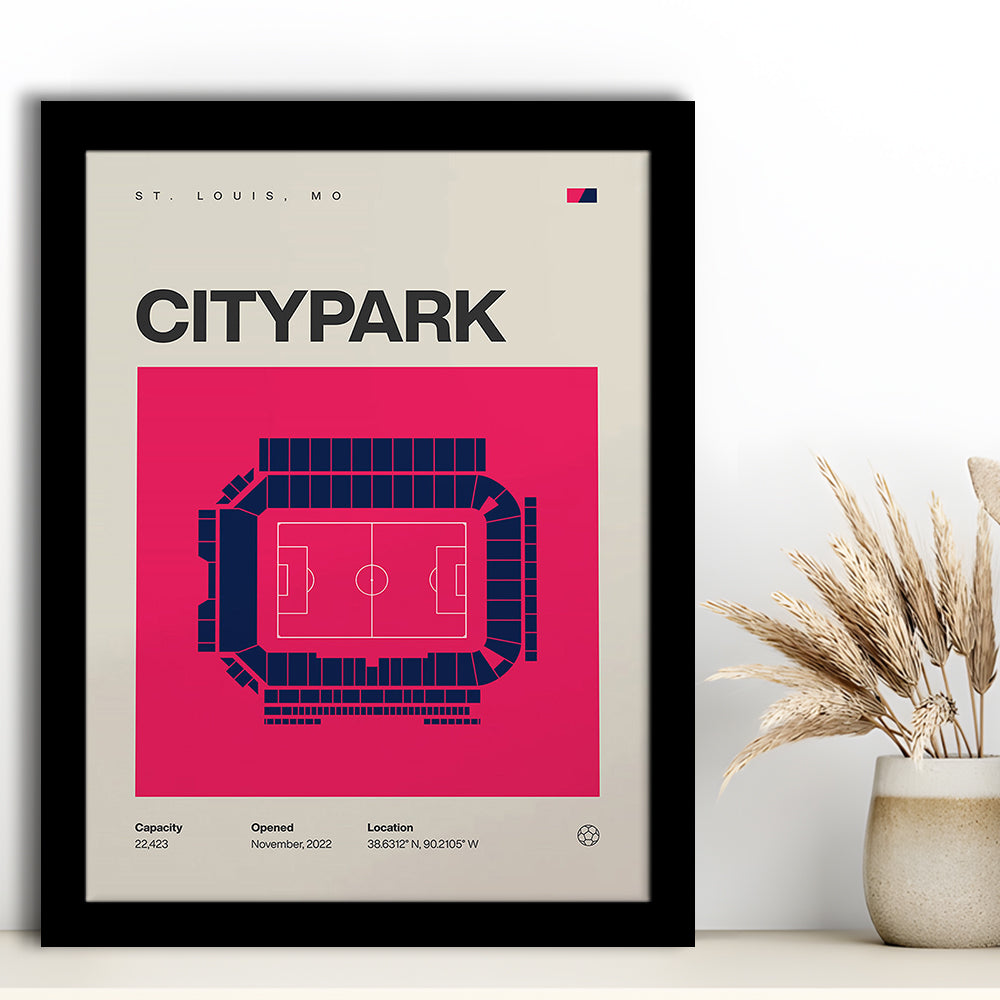 St. Louis City SC Stadium Print, CITYPARK Stadium Soccer Print, Gifts for him, Sport Art, Framed Art Print Wall Decor