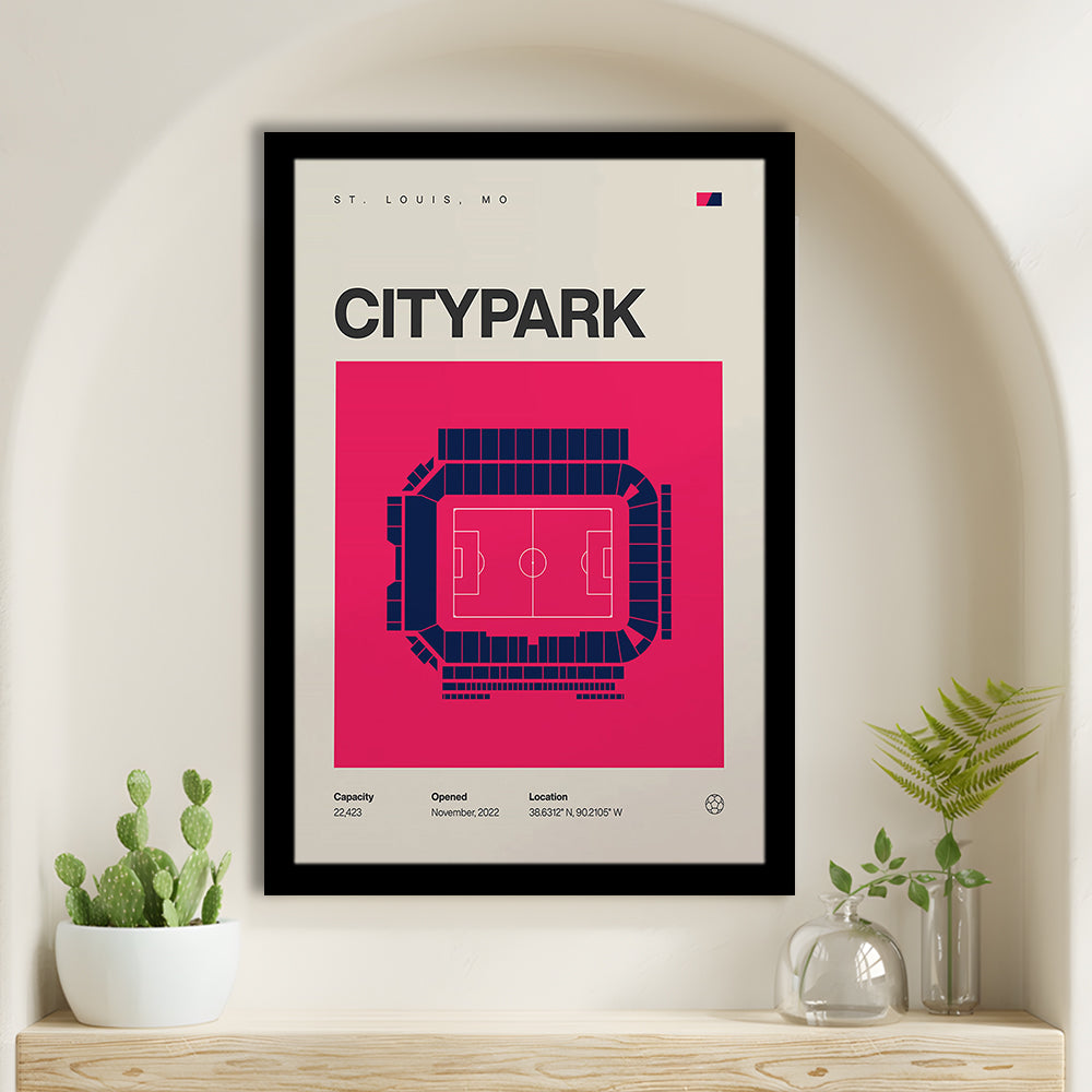 St. Louis City SC Stadium Print, CITYPARK Stadium Soccer Print, Gifts for him, Sport Art, Framed Art Print Wall Decor
