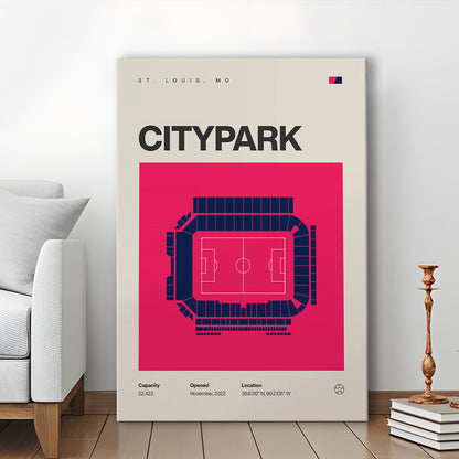 St. Louis City SC Stadium Print, CITYPARK Stadium Soccer Print, Fan Gifts, Sport Art, Canvas Print Wall Art