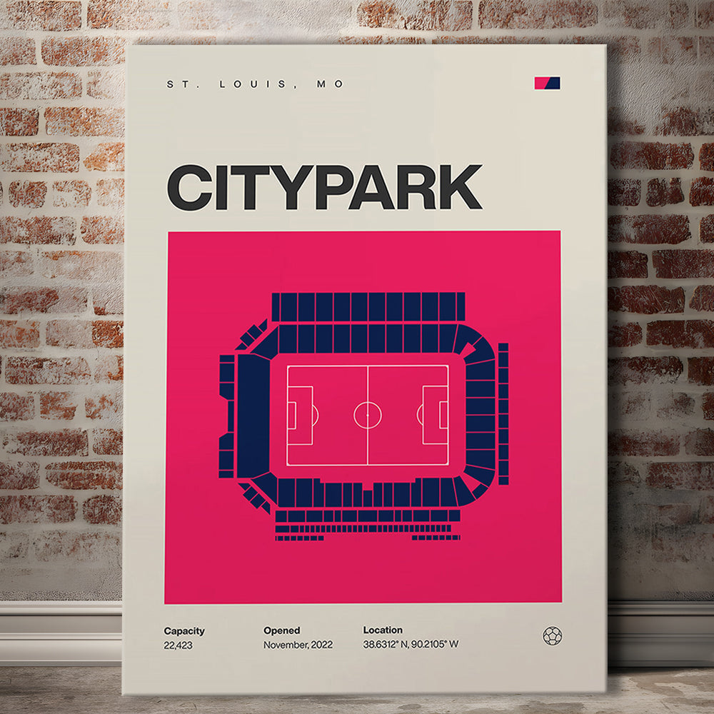 St. Louis City SC Stadium Print, CITYPARK Stadium Soccer Print, Fan Gifts, Sport Art, Canvas Print Wall Art