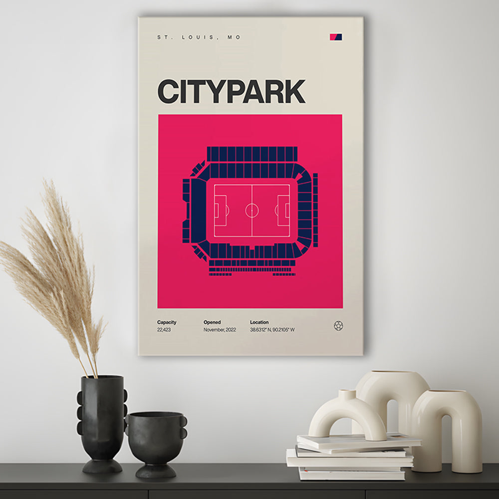St. Louis City SC Stadium Print, CITYPARK Stadium Soccer Print, Fan Gifts, Sport Art, Canvas Print Wall Art