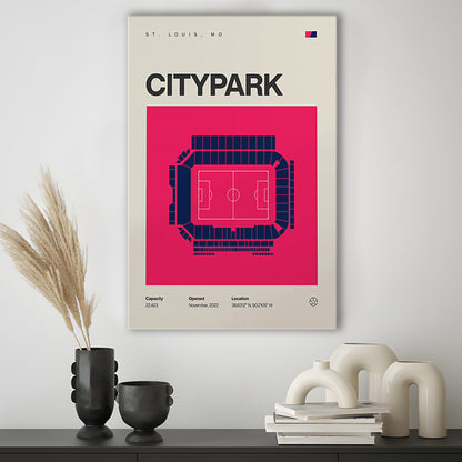St. Louis City SC Stadium Print, CITYPARK Stadium Soccer Print, Fan Gifts, Sport Art, Canvas Print Wall Art