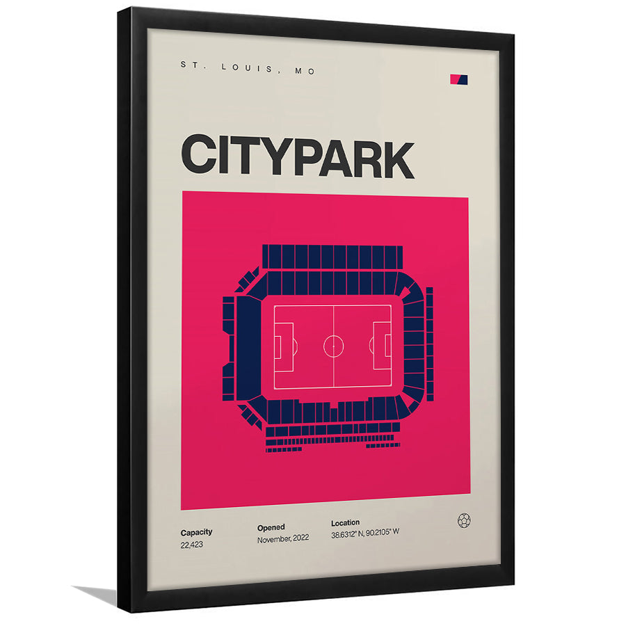 St. Louis City SC Stadium Print, CITYPARK Stadium Soccer Print, Gifts for him, Sport Art, Framed Art Print Wall Decor