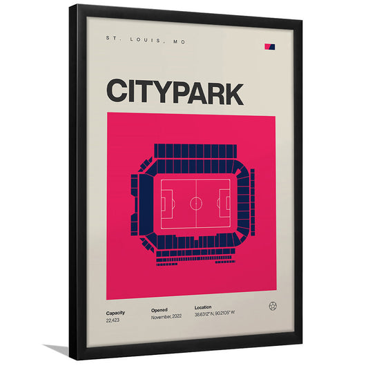 St. Louis City SC Stadium Print, CITYPARK Stadium Soccer Print, Gifts for him, Sport Art, Framed Art Print Wall Decor