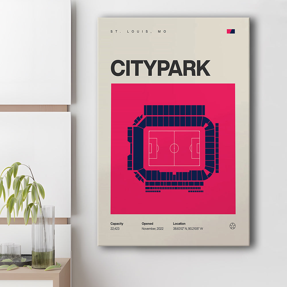 St. Louis City SC Stadium Print, CITYPARK Stadium Soccer Print, Fan Gifts, Sport Art, Canvas Print Wall Art