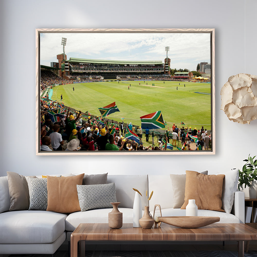 St George's Park Cricket Ground, Stadium Canvas, Sport Art, Framed Canvas Print Wall Art, Floating Frame