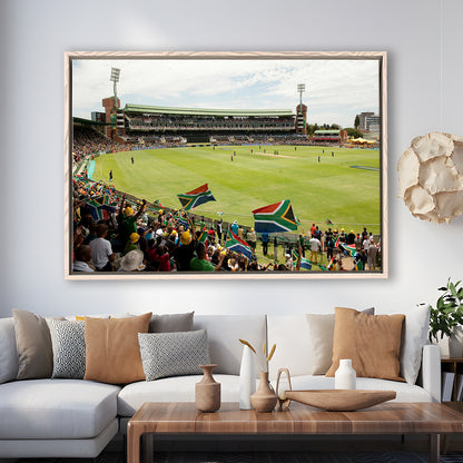 St George's Park Cricket Ground, Stadium Canvas, Sport Art, Framed Canvas Print Wall Art, Floating Frame