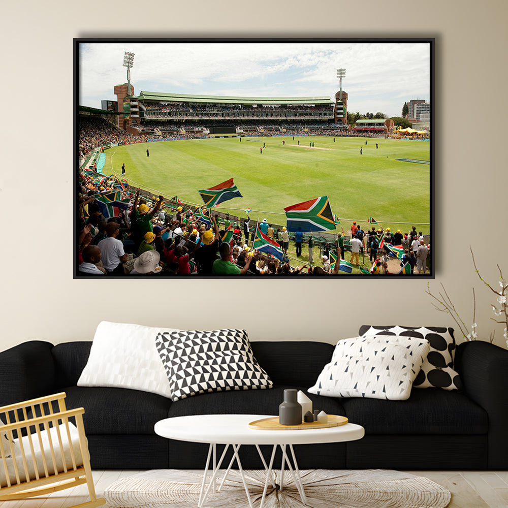 St George's Park Cricket Ground, Stadium Canvas, Sport Art, Framed Canvas Print Wall Art, Floating Frame