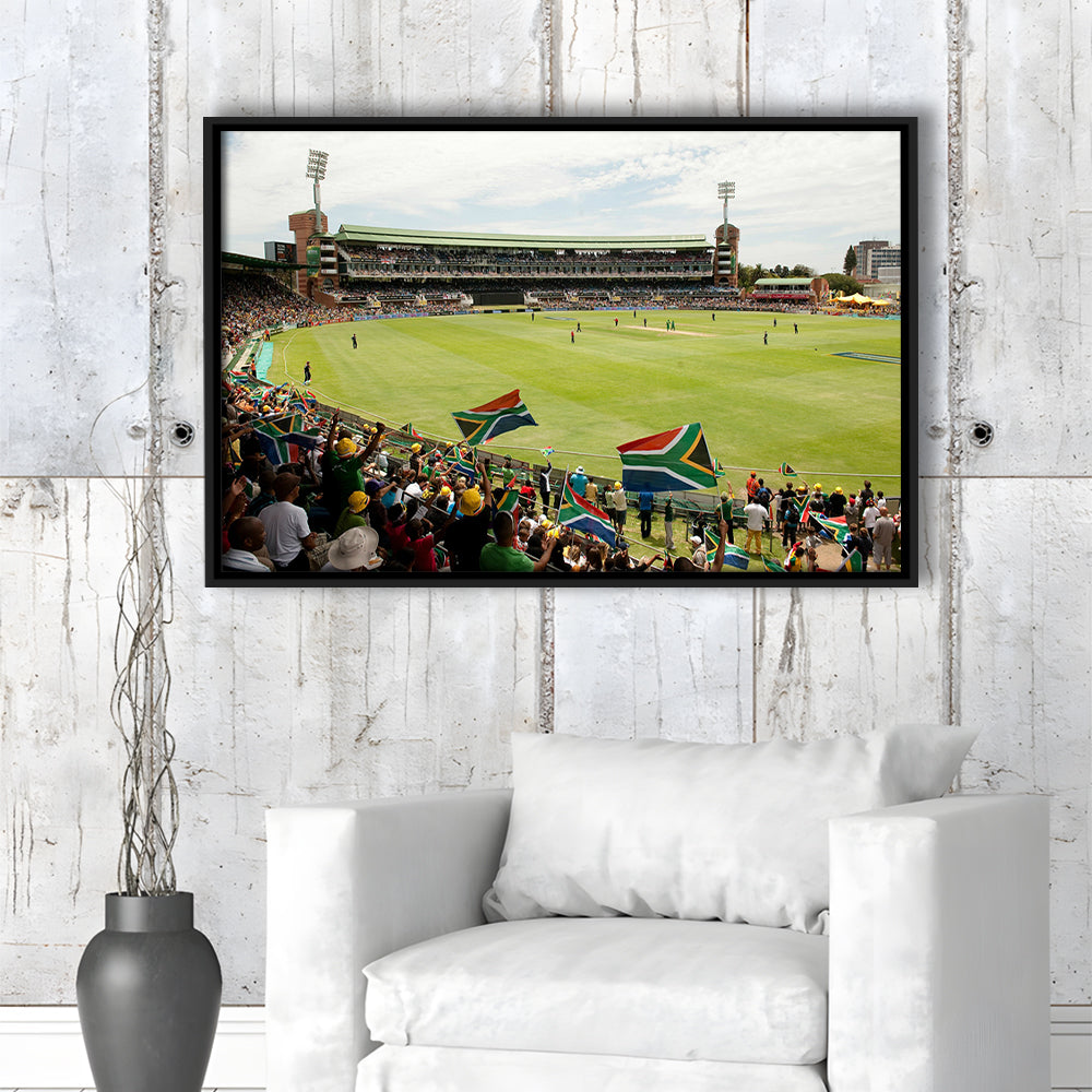 St George's Park Cricket Ground, Stadium Canvas, Sport Art, Framed Canvas Print Wall Art, Floating Frame