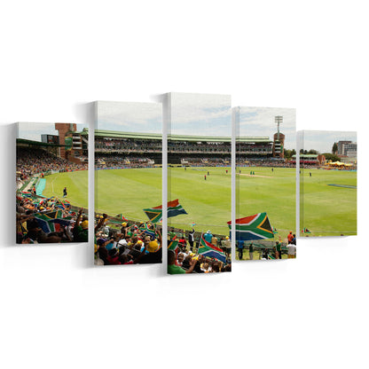 St George's Park Cricket Ground, Stadium Canvas, Sport Art, Gift for him, 5 Panel, Large Canvas, Canvas Print Wall Art