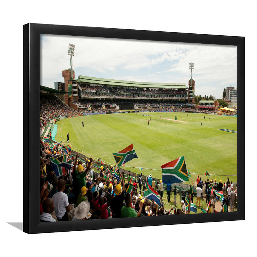 St George's Park Cricket Ground, Stadium Canvas, Sport Art, Gift for him, Framed Art Print Wall Decor, Picture Framed