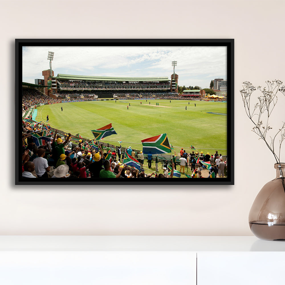 St George's Park Cricket Ground, Stadium Canvas, Sport Art, Framed Canvas Print Wall Art, Floating Frame
