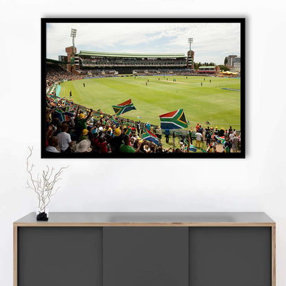 St George's Park Cricket Ground, Stadium Canvas, Sport Art, Gift for him, Framed Art Print Wall Decor, Picture Framed